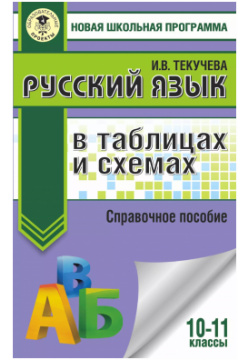Русский язык в таблицах и схемах  10 11 классы Справочное пособие Образовательные проекты 9785171389437