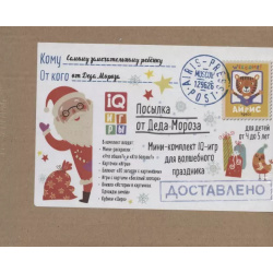 Посылка От Деда Мороза  Для детей 4 до 5 лет Мини комплект IQ игр волшебного праздника Айрис пресс 9785811280049