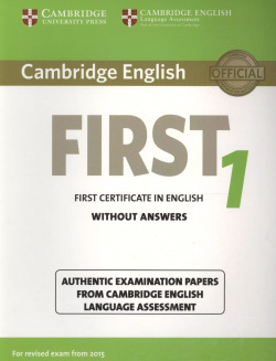 Cambridge English First 1 without Answers  Certificate in Authentic Examination Papers from Language Assessment University Press 9781107668577