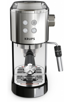Рожковая кофеварка Virtuoso + XP444C10 Krups в компактном и
