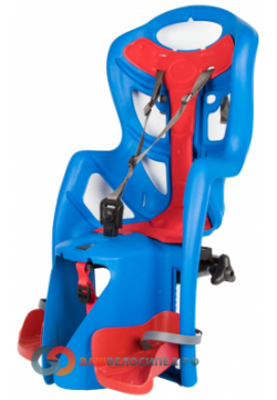 Детское велокресло BELLELLI PEPE на багажник Clamp синее  до 7лет/22кг 00 00014932