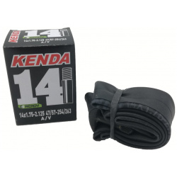 Камера велосипедная KENDA 14"х1 75 2 125  (47/57 254/263) автониппель 5 511304 00 00013266