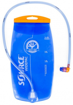 Фляга/гидропак вело M Wave SOURCE 2 литра  прозрачно голубая антибактериальная защита 5 122515 УТ 00117714
