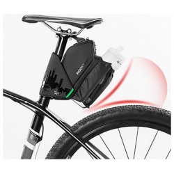 Сумка велосипедная Rockbros  на подседельный штырь с карманом для бутылки черный C26 BK УТ 00272820