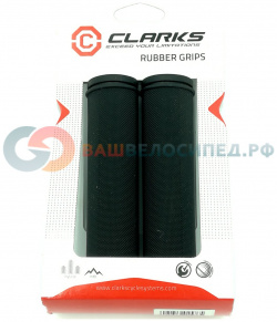 Ручки на руль для велосипеда CLARK`S С98 резиновые 130мм черные 3 323 00 00018705