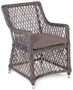 Кресло из искусственного ротанга Латте Graphite 4sis YH C1619W 2 плетеное Gray