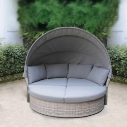 Комплект мебели из иск  ротанга AFM 325G Grey Афина Полный размер (ДхВхГ): 182 см
