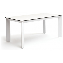 Обеденный стол из HPL 160 Венето молочный 4sis RC013 80 B white