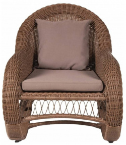 Кресло качалка CHELSEA коричневое Aiko KKC 50331001 коричневый