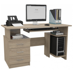 Компьютерный стол СК 211 Grey Полный размер (ДхВхГ): 1300х763х650