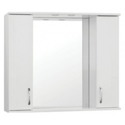 Зеркало шкаф Style line Панда 100 с подсветкой  белый (ЛС 00000239) 4650134470345