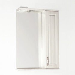Зеркало шкаф Style line Олеандр 2 Люкс 55 с подсветкой  рельеф пастель (ЛС 00000201) 4650134470802