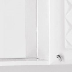 Зеркало шкаф Style line Канна Люкс 75 с подсветкой  белый (ЛС 00000295) 4650134470758