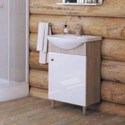 Мебель для ванной Grossman Эко 52х44 белая/коричневая (105206) 105206