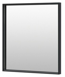 Зеркало De Aqua Алюминиум LED 70х75 с подсветкой  черный (261701) 261701