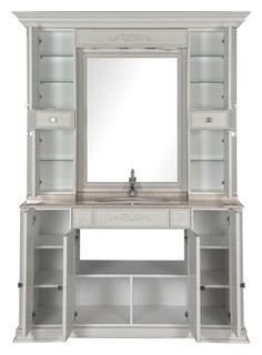 Зеркало шкаф Aquanet Кастильо 160 белый (183178) 183178