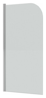 Шторка для ванны Grossman 70x150 алюминиевый профиль  стекло прозрачное (GR 100/1) GR 100/1