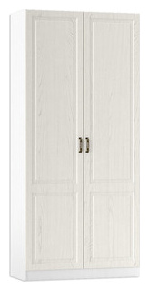 Шкаф Моби для одежды Ливерпуль ясень ваниль/белый 1650027