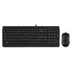 Комплект клавиатура и мышь A4Tech Fstyler F1512 клав черный USB 
