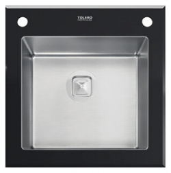 Кухонная мойка Tolero Ceramic Glass TG 500 черный (765048) 765048