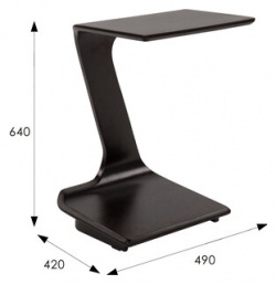 Стол журнальный приставной Мебелик Неро венге структура (П0003319) П0003319