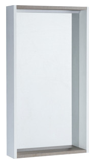 Зеркало шкаф Акватон Бэлла 45 белый/джарра с подсветкой (1A221702BBAZ0) 1A221702BBAZ0