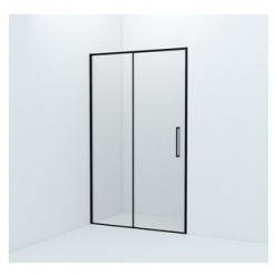 Душевая дверь IDDIS Slide 120x195 прозрачная  черная (SLI6BS2i69) SLI6BS2i69