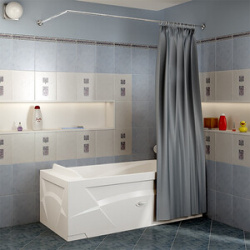 Карниз для ванны Radomir Г образный шторы на прямоугольную ванну 150x75 (1 12 2 0 982) 1 982