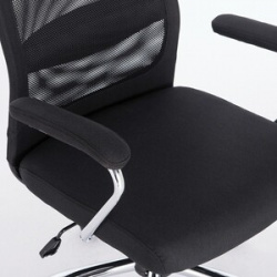 Кресло офисное Brabix Flight EX0540 хром  ткань сетка черное (531847) 531847