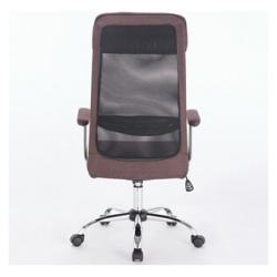 Кресло офисное Brabix Flight EX0540 хром  ткань сетка коричневое (531849) 531849