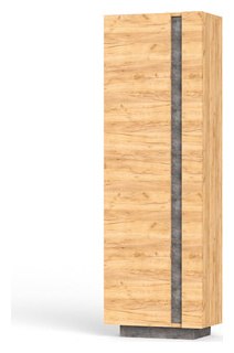 Шкаф комбинированный Моби Арчи 10 05 дуб крафт золотой/камень темный универсальная сборка 