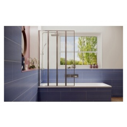 Шторка для ванны Ambassador Bath Screens 100 левая  прозрачная хром (16041111L) 16041111L