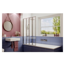 Шторка для ванны Ambassador Bath Screens 90 левая  прозрачная хром (16041110L) 16041110L