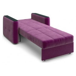 Кресло Агат Ницца НПБ 0 8  Velutto 15 фиолетовый/накладка венге НФ 00006074