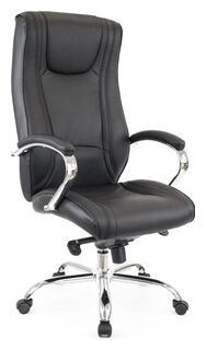 Кресло руководителя Everprof King M кожа черный EC 370 Leather Black