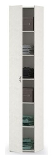 Шкаф комбинированный Моби Амели 08 49 шелковый камень универсальная сборка