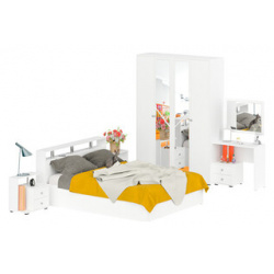 Комлект мебели СВК Камелия спальня № 2 белый 160х200 
