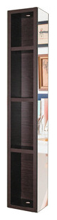 Поворотный зеркальный шкаф Shelf On Хоп Шелф венге Тип шкафа стеллаж  Материал