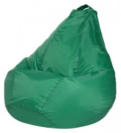 Кресло мешок Bean bag Груша зеленое оксфорд XL мес  Диаметр 85 см Высота 125