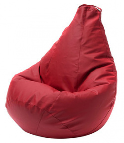 Кресло мешок DreamBag Красная экокожа 3XL 150x110 