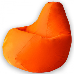 Кресло мешок DreamBag Оранжевое фьюжн XL 125x85 мес  Диаметр 85 см Высота 125