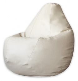 Кресло мешок DreamBag Кремовая экокожа 3XL 150x110 мес  Диаметр 150 см Высота
