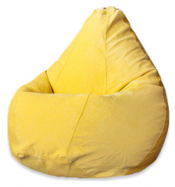 Кресло мешок DreamBag Желтый микровельвет 2XL 135x95 