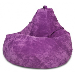 Кресло мешок DreamBag Фиолетовый микровельвет 2XL 135x95 