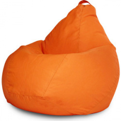 Кресло мешок Bean bag фьюжн оранжевое XL мес  Диаметр 90 см Высота 130