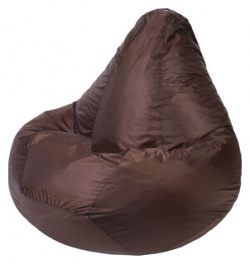 Кресло мешок Bean bag Груша коричневое оксфорд XL 