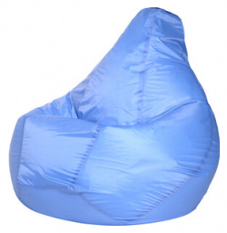 Кресло мешок Bean bag Груша голубое оксфорд XL 