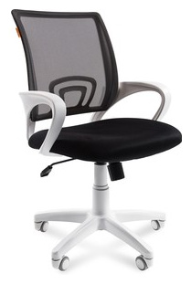 Офисное кресло Chairman 696 белый пластик TW 11/TW 01 черный