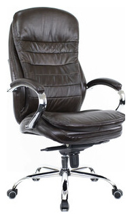 Кресло руководителя Everprof Valencia M кожа коричневый EC 330 Leather Brown