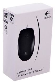 Мышь Logitech B100 USB Black 910 003357